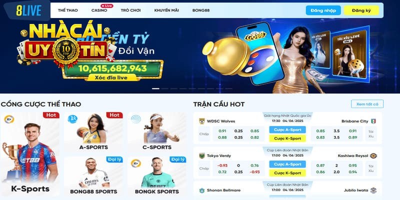 Tổng quan về nhà cái uy tín hàng đầu 8LIVE