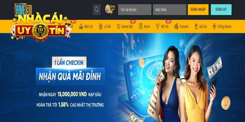 FIVE88 được biết đến là một trong những nhà cái cá cược hàng đầu tại châu Á