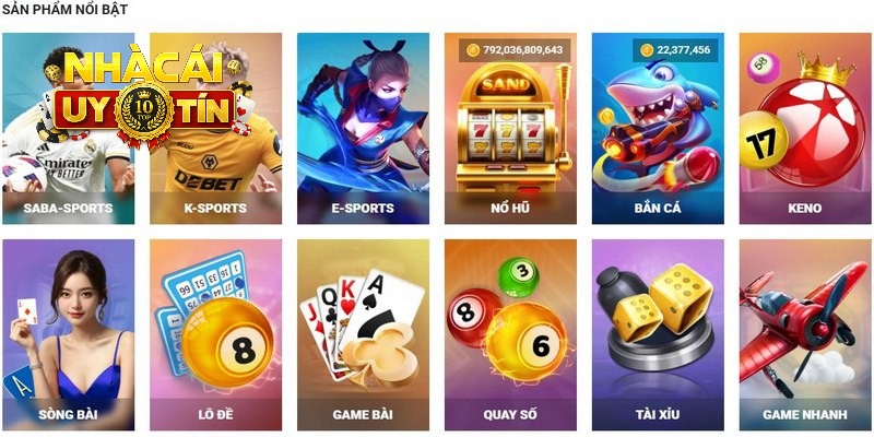 Kho game giải trí đặc sắc phục vụ người tham gia.