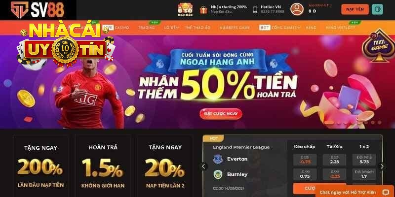 Khuyến mãi SV88 hoàn trả siêu hấp dẫn