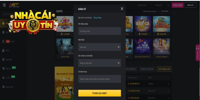 Kho trò chơi tại Nbet cực đa dạng
