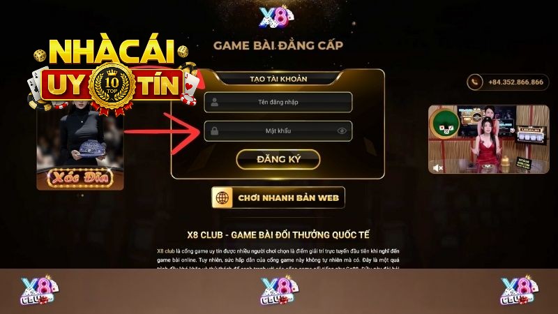 Hệ thống thanh toán tại X8club an toàn uy tín
